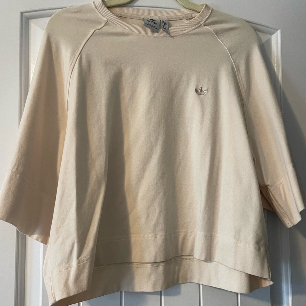 Adidas Women's Cream Sweatshirt